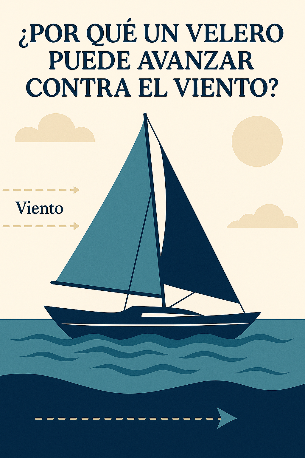 En este momento estás viendo ¿Por qué un velero puede navegar “contra” el viento? Explicación clara, técnica y con gráficos
